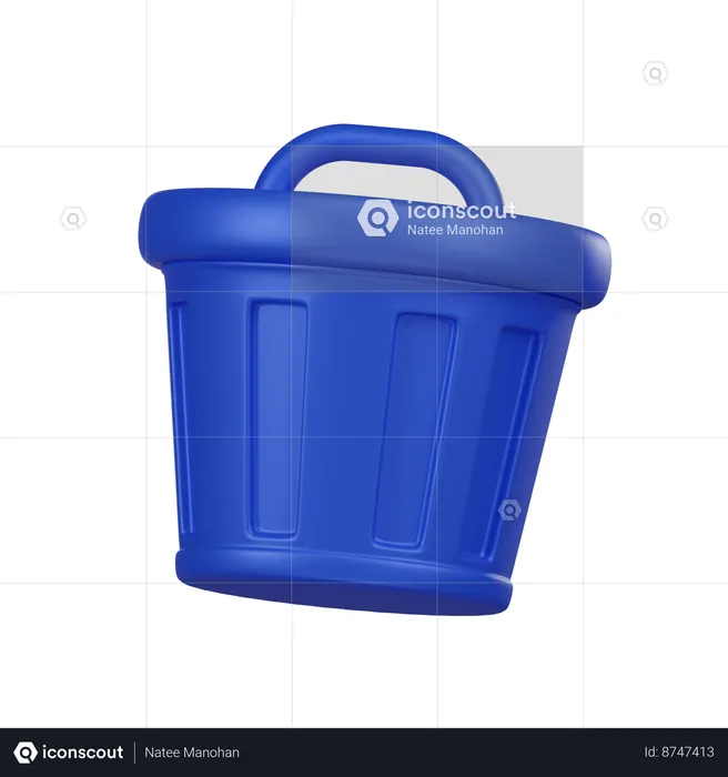 Papelera de reciclaje  3D Icon