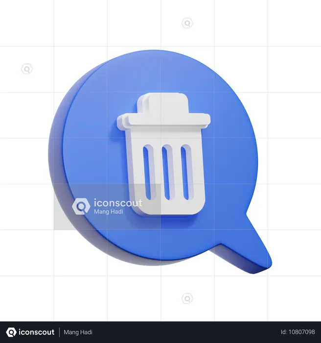 Papelera de reciclaje  3D Icon