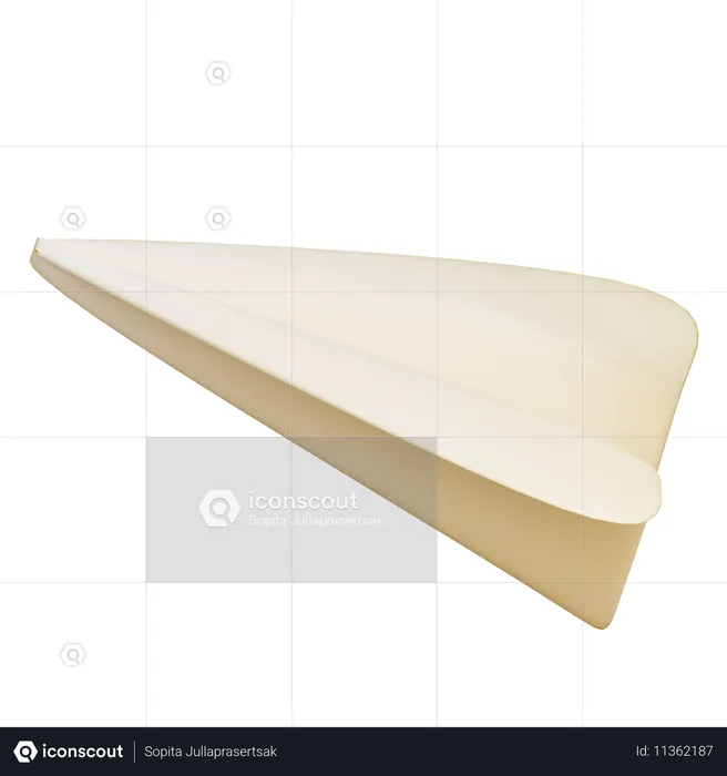 Paper Airplane  3D Icon