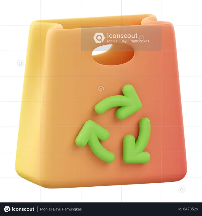 Recycle bag  3D Icon