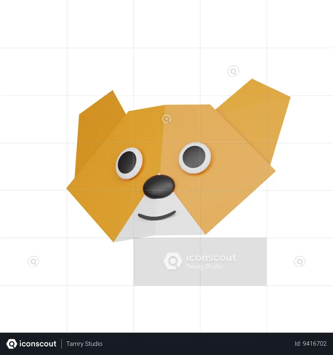 Paper Bear  3D Icon