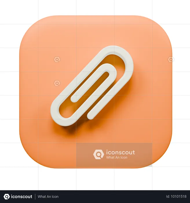 Paper Clip  3D Icon