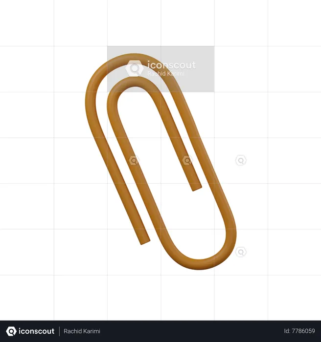 Paper Clip  3D Icon