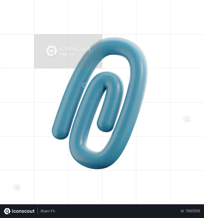 Paper Clip  3D Icon