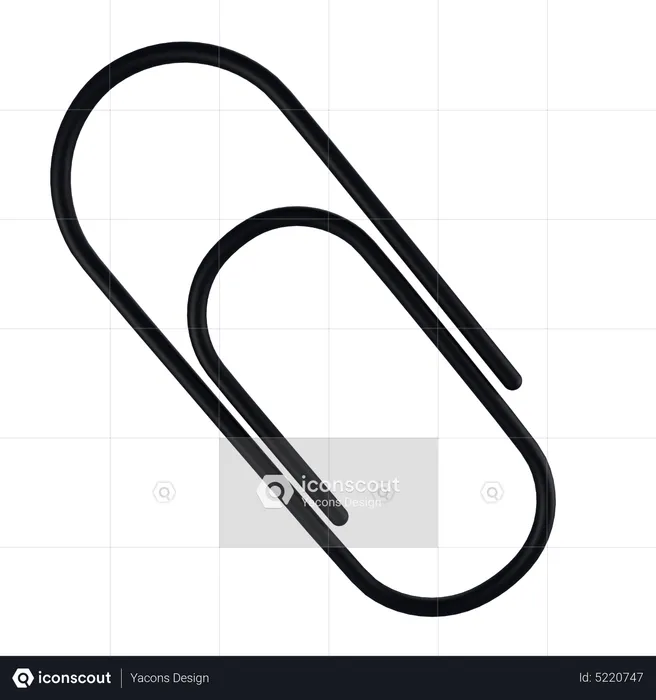 Paper Clip  3D Icon