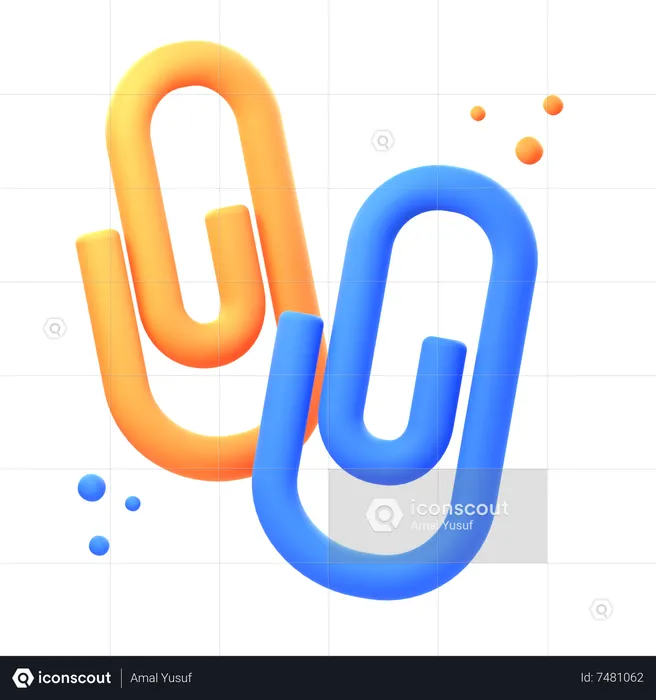 Paper Clip  3D Icon