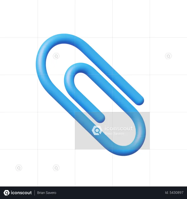 Paper Clip  3D Icon
