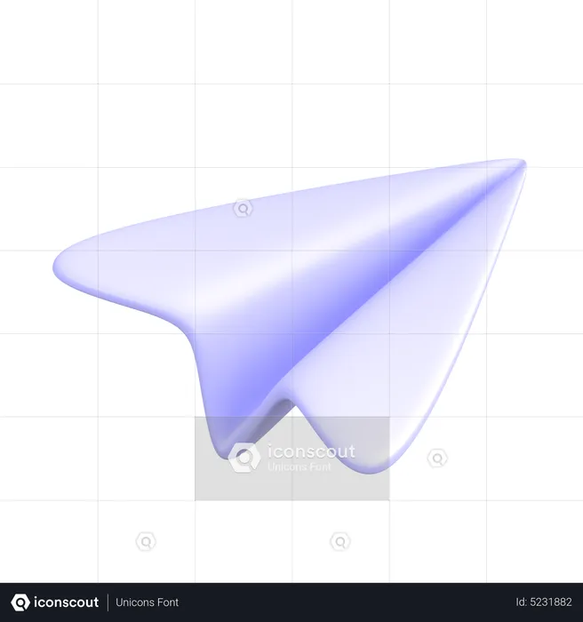 Paper Plane  3D Icon