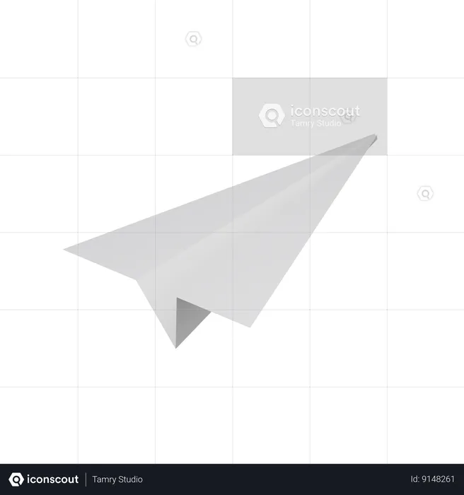 Paper Plane  3D Icon