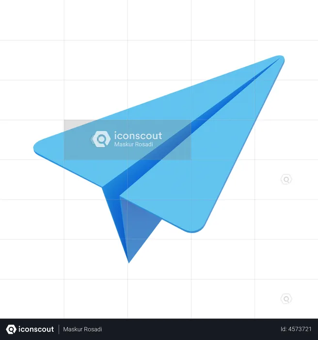 Paper Plane  3D Icon