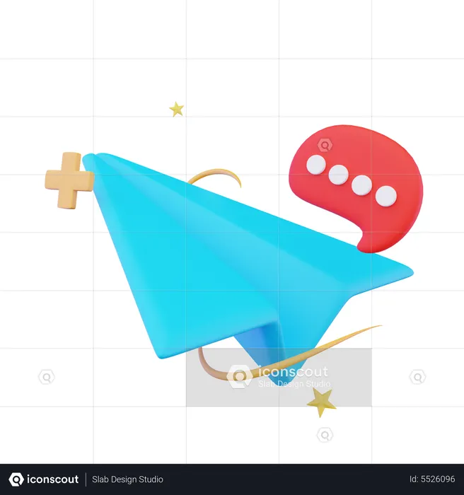 Paper Plane  3D Icon