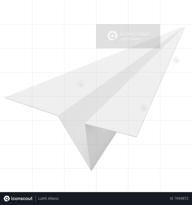 Paper Plane  3D Icon