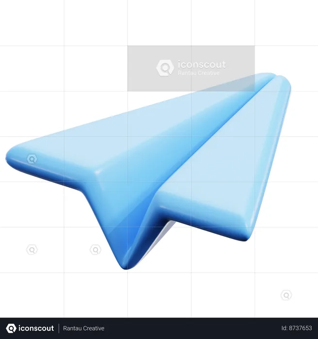 Paper Plane  3D Icon