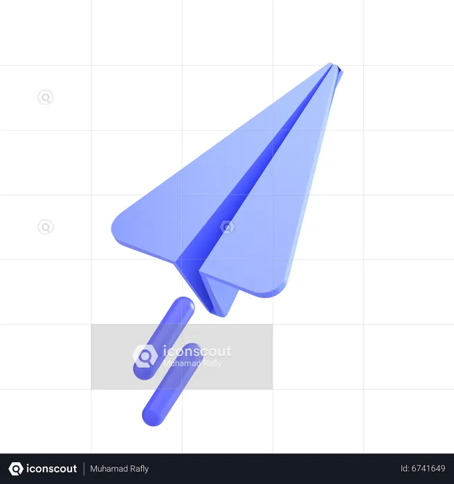 Paper Plane  3D Icon