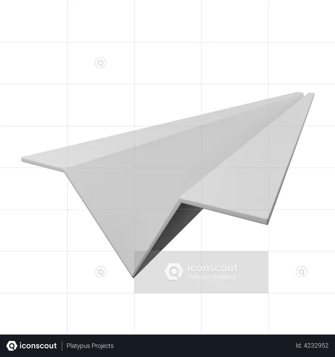 Paper Plane  3D Illustration