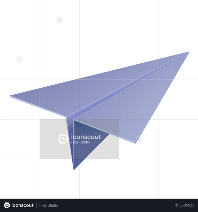 Paper Plane  3D Icon