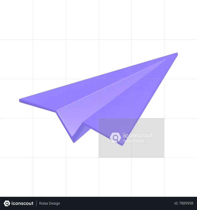 Paper plane  3D Icon