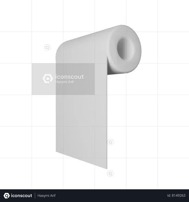 Paper Roll  3D Icon