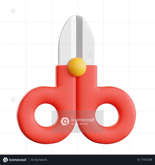 Paper Scissors  3D Icon