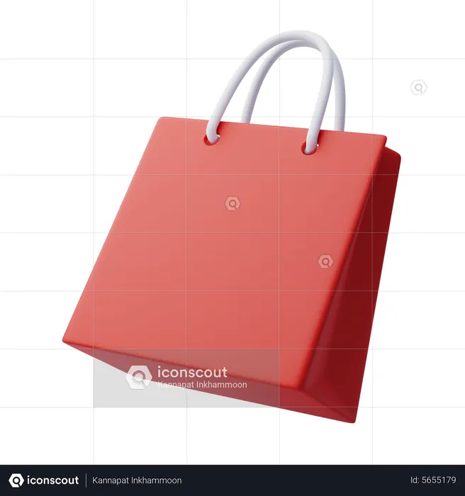 Paper Shopping Bag  3D Icon