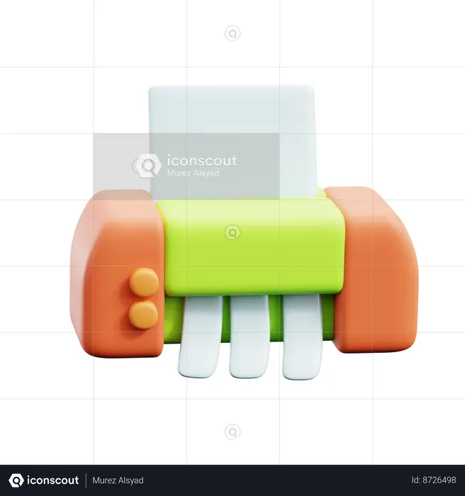 Paper Shredder  3D Icon