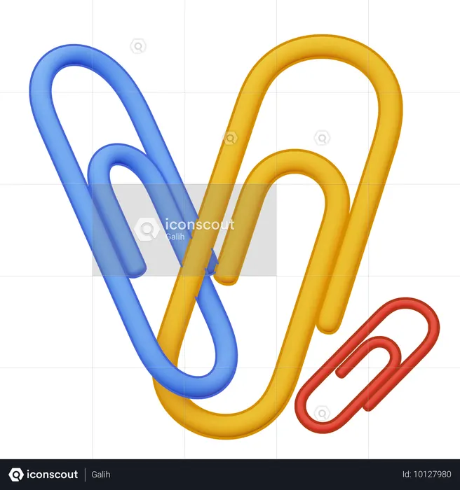 Paperclip  3D Icon