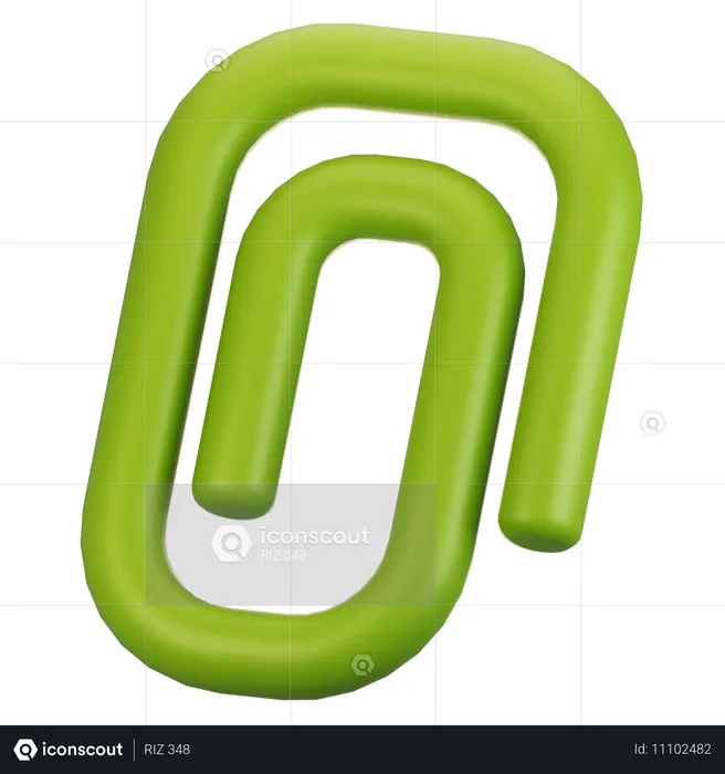 Paperclip  3D Icon