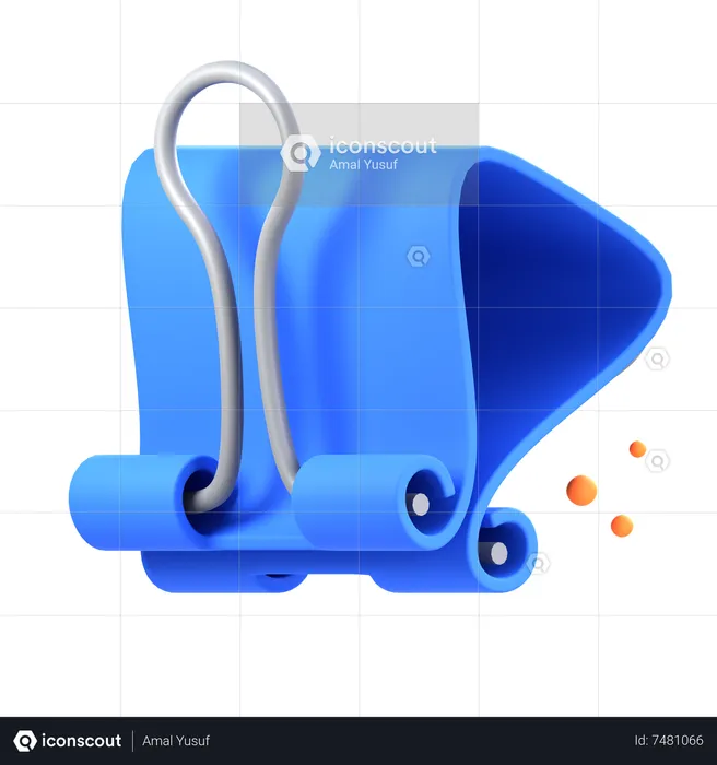 Paperclip  3D Icon