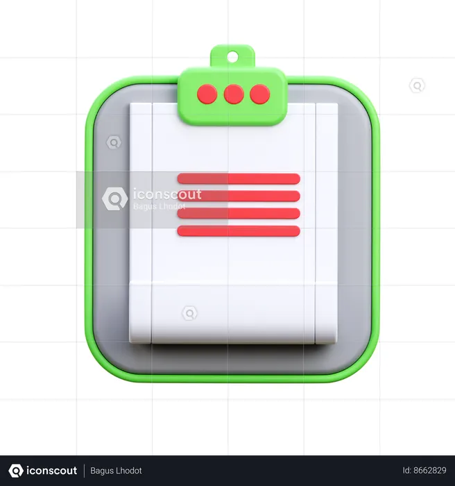 Paperwork  3D Icon