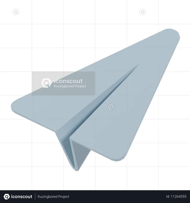 Papierflieger  3D Icon