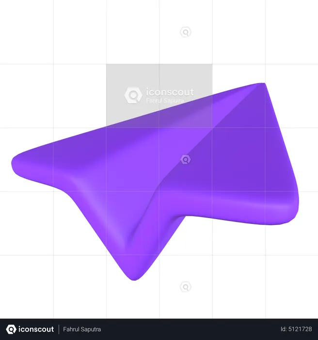 Papierflieger  3D Icon