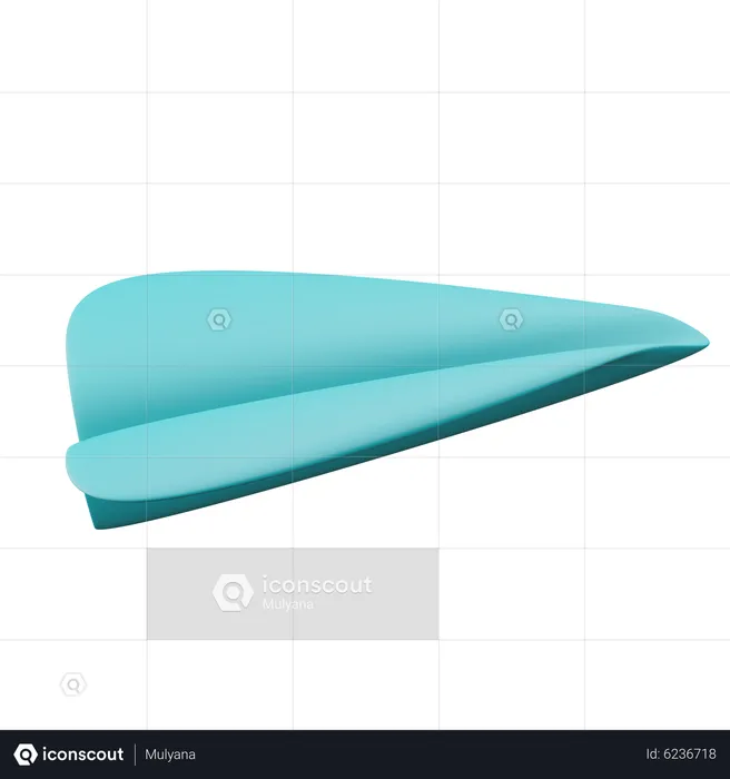 Papierflieger  3D Icon