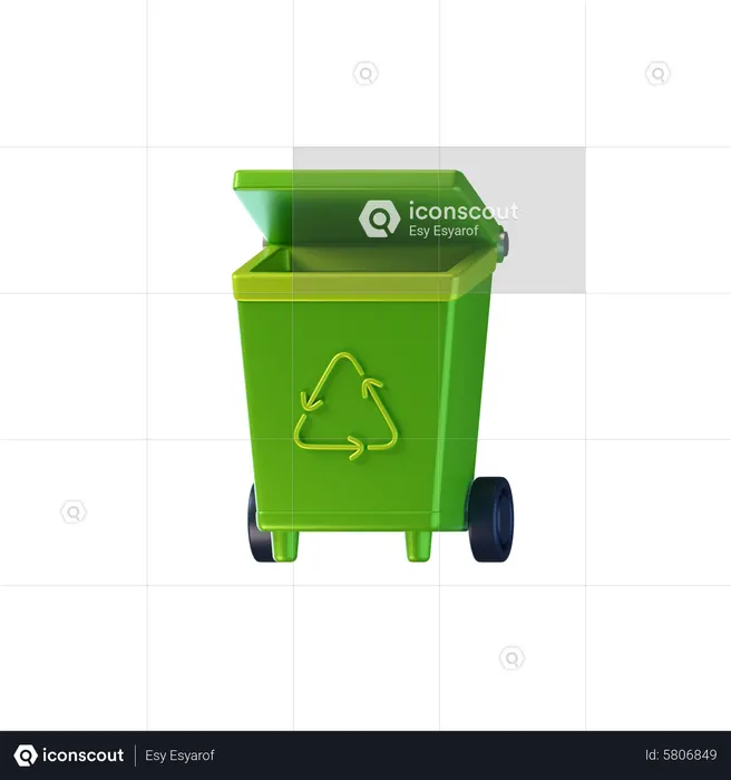 Papierkorb  3D Icon