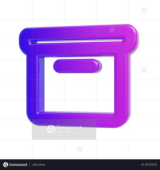 Papierkorb löschen  3D Icon