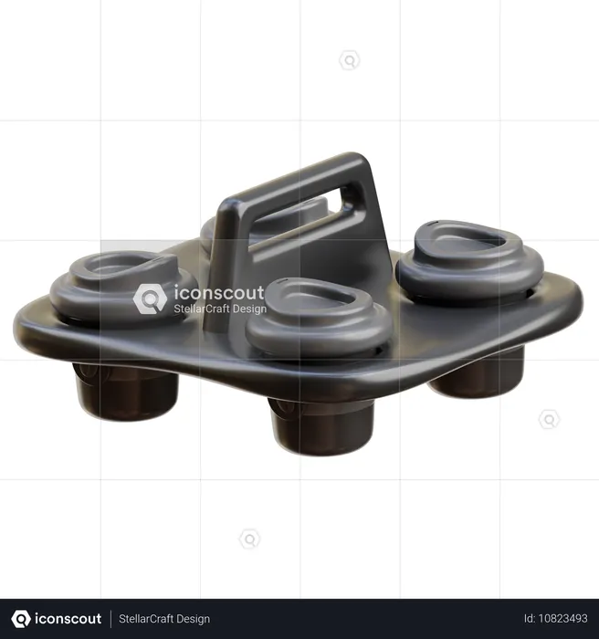 Papper Tray Coffee  3D Icon