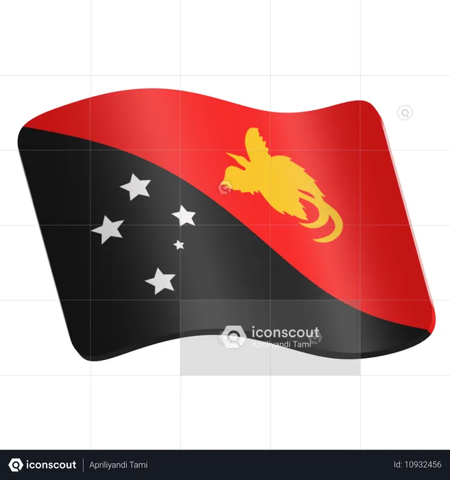 Papua New Guinea  3D Icon