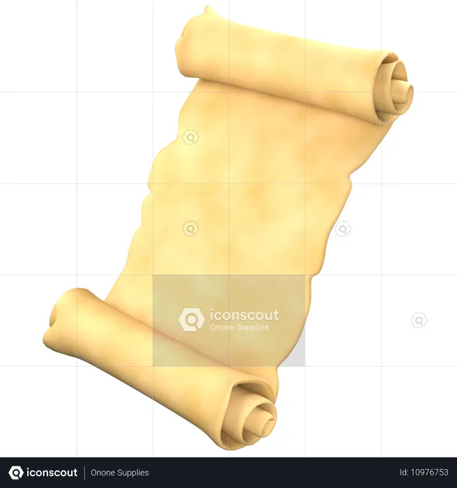 Papyrus Scroll  3D Icon
