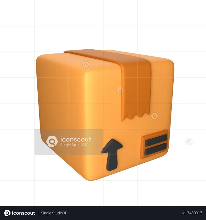 Boîte d'emballage  3D Icon