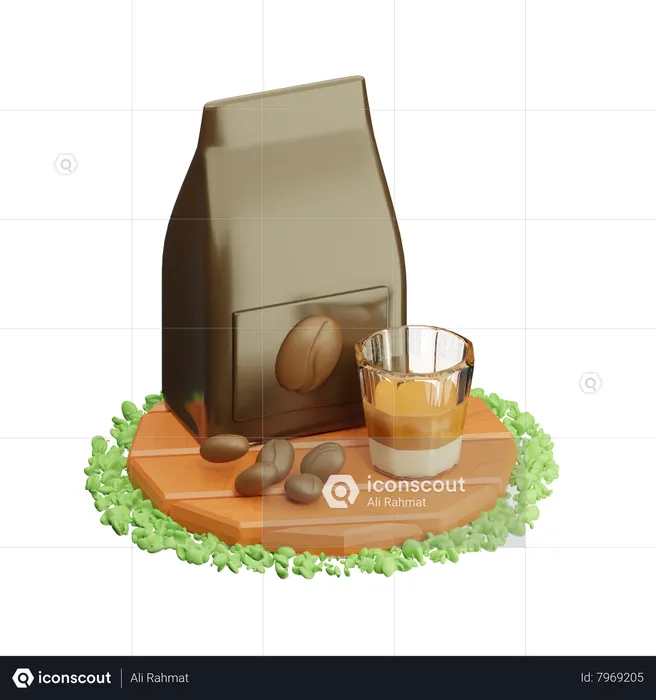 Forfait café  3D Icon