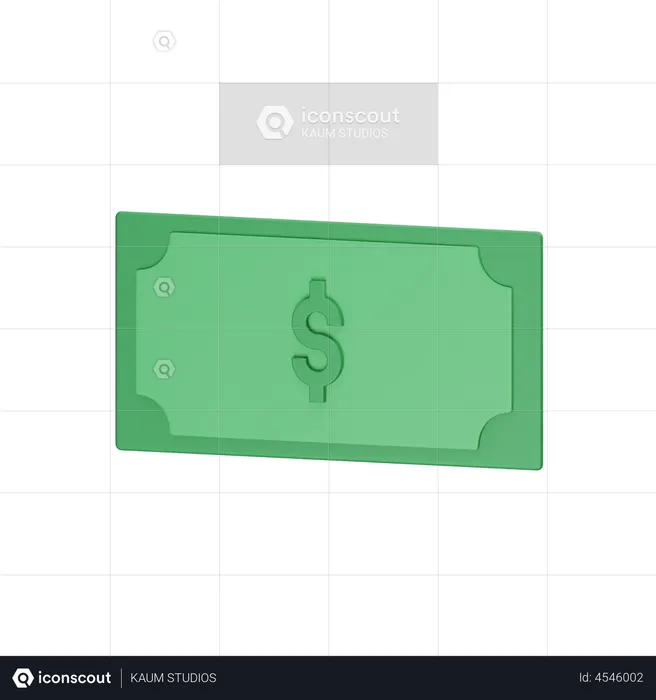 Paquet de dollars  3D Illustration