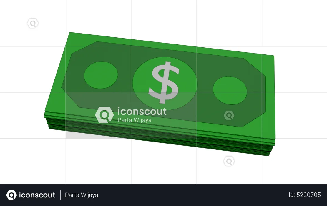 Dollar  3D Icon