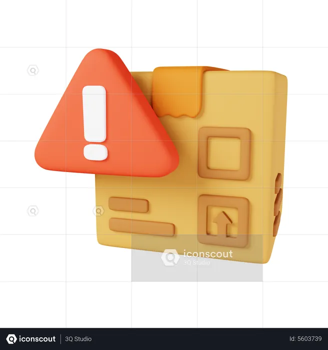 Alerta de paquete  3D Icon