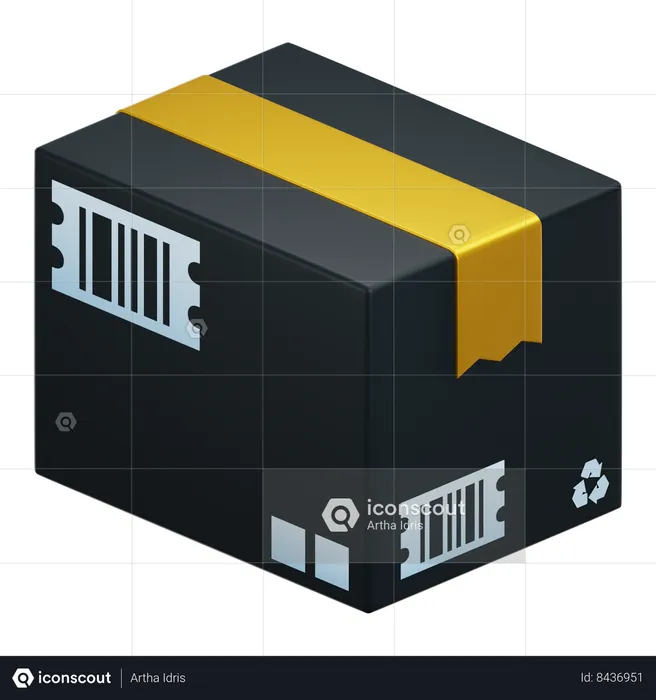 Caja del paquete  3D Icon