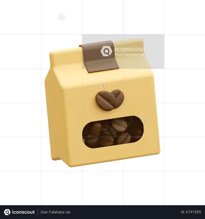 Paquete de café  3D Icon