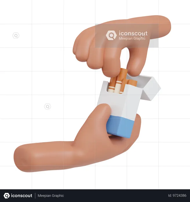 Paquete de cigarrillos  3D Icon