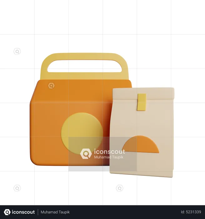 Paquete de comida  3D Icon