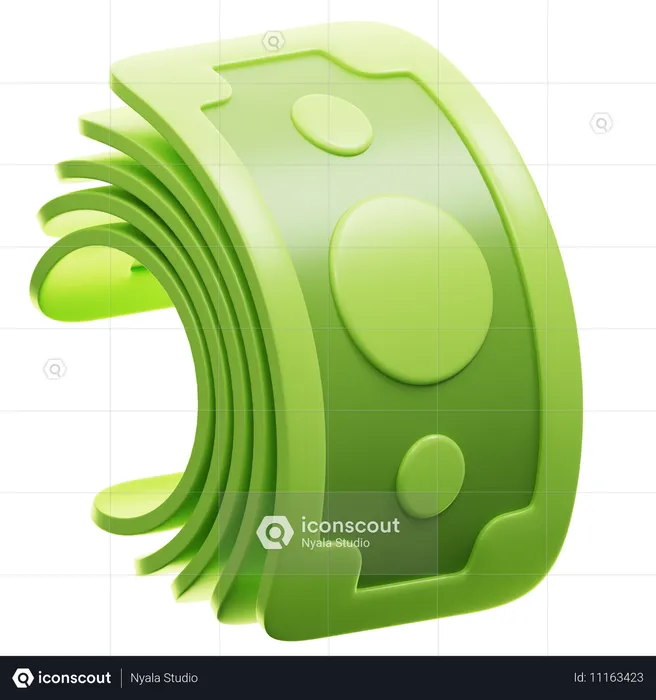 Paquete de dinero  3D Icon