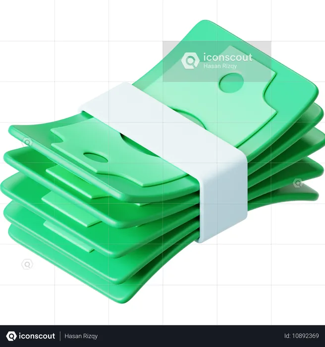 Paquete de efectivo  3D Icon