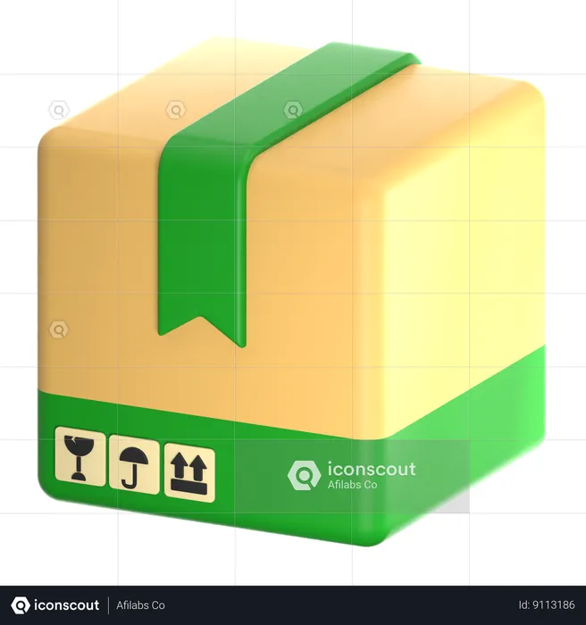 Paquete de entrega  3D Icon