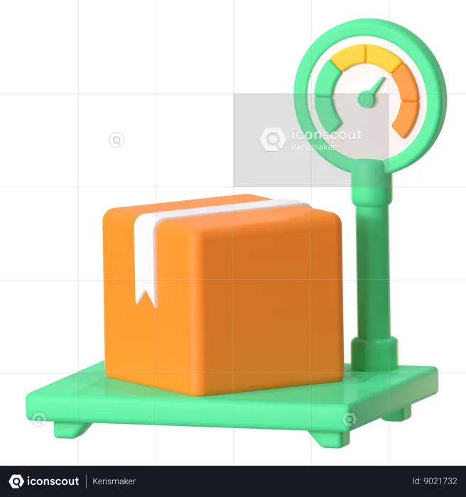 Escala de paquete  3D Icon